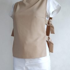 BEŻOWY STYLOWY TOP