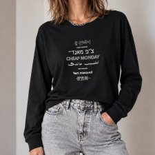 Bluza z napisami bawełna