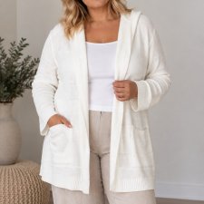 Blind Date śmietankowy sweter plus size