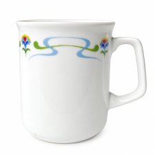Kubek Ćmielów 1790 PRL porcelana Vintage Retro kwiaty Made in Poland
