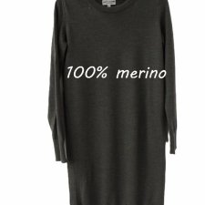 exclusive 100% merino dress