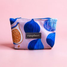 Etui na klucze z weluru w figi – praktyczne etui handmade
