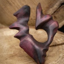 Broszka z naturalnego drewna lipy – kolor machoń - rękodzieło z duszą - prezent dla kobiety dla niej Unique Jewelry Design; Luxury Wooden
