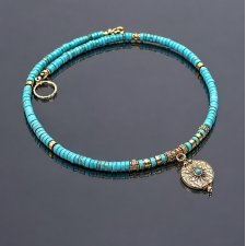 Turkus vol. 53 /choker/ 18.10.26 naszyjnik - Szlachetna kolekcja