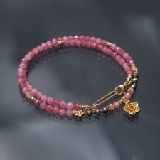 Turmaliny różowe /choker/ vol. 57 - naszyjnik - Szlachetna kolekcja