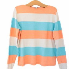 Sweter vintage wiskoza pasy paski Street One