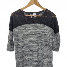 VERO MODA Items melanż koronka luźna bluzka 36 S