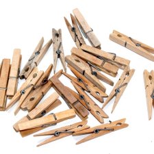 Drewniane spinacze 22szt  PRL