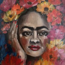 Frida Kahlo obraz ręcznie malowany