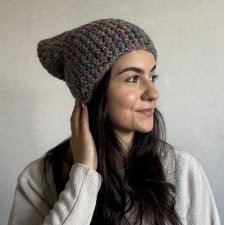 Kolorowa czapka beanie wełniana z alpaką – ręcznie wykonana w Polsce