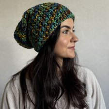 Kolorowa czapka beanie wełniana z alpaką – ręcznie wykonana w Polsce