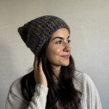 Kolorowa czapka beanie wełniana z alpaką – ręcznie wykonana w Polsce