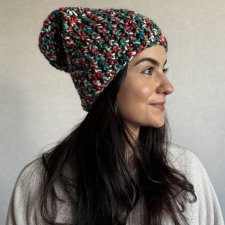 Kolorowa czapka beanie wełniana z alpaką – ręcznie wykonana w Polsce