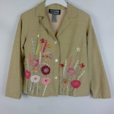 Indigo Moon żakiet z naszywanymi aplikacjami / S plus size / 42