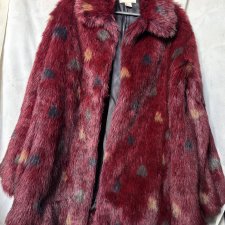 Oryginalna kurtka sztuczne futerko H & M rozmiar 38 fantastyczny kolor