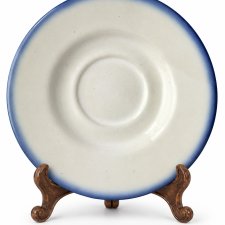 Talerzyk Spodek Tułowice Porcelit PRL Vintage niebieski ombre Retro Polski Design