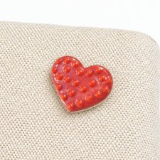 Broszka Pin Serce w Galarecie