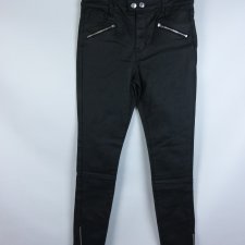 Next skinny high rise skinny woskowane spodnie 14 / 40
