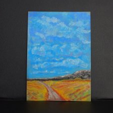 Krajobraz 1 - pastela sucha A4