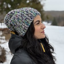 Kolorowa czapka beanie wełniana z alpaką – ręcznie wykonana w Polsce