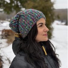 Kolorowa czapka beanie wełniana z alpaką – ręcznie wykonana w Polsce