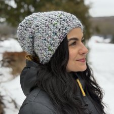 Kolorowa czapka beanie wełniana z alpaką – ręcznie wykonana w Polsce