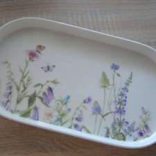 PORCELANOWY PÓŁMISEK OWALNY 30 CM