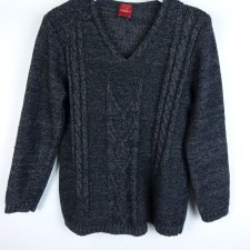 Olsen damski sweter melanż z merino wool  / 38 - M