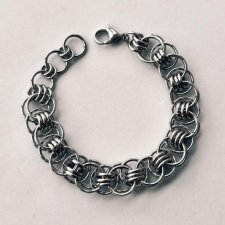Bransoletka chainmaille ze stali chirurgicznej gothic minimal męska damska unisex
