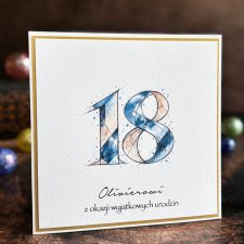 Personalizowana kartka na 18 urodziny, BH 57