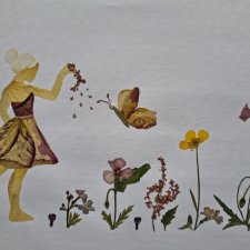 Tam, gdzie zaczyna się magia — oryginał z suszonych kwiatów