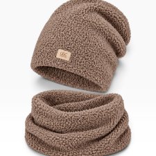 DAMSKI KOMPLET ZIMOWY BARANEK – CZAPKA + KOMIN