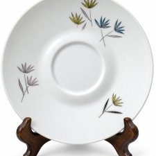 Talerzyk Spodek Rosenthal Germany 1985 porcelana Vintage geometryczne kwiaty