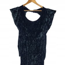 VERO MODA welurowa sukienka bufki velvet 42 XL