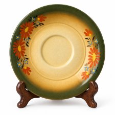 Talerzyk Spodek Tułowice porcelit PRL lata 60 –70 Vintage kwiaty folk Polski Design