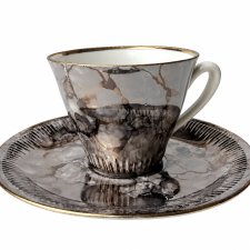 Filiżanka Marmurek szary Retro design Włocławek lata 70 Vintage (1/2)