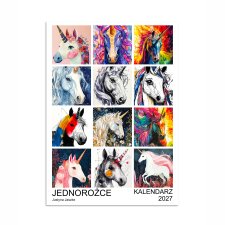 Kalendarz 2027 Jednorożce 15x21 cm