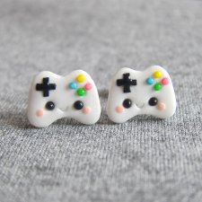 Kolczyki Joysticki Kawaii Kontrolery do Gry