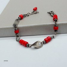 Koral czerwony - bransoletka 031