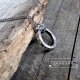 Naszyjnik kółko (dłuższy)-grube koło,srebro 925