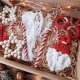 Zestaw 10 szt dekoracji choinkowych prezent od ręki