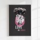 Plakat A3 Love me tender