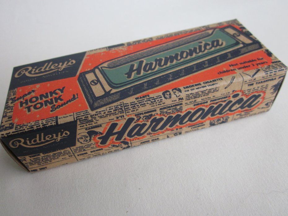 VINAGE TOYS RIDLEY S HARMONICA SUPER HONKY TONKY SOUND Dom vintage DecoBazaar