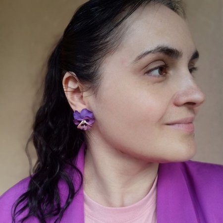 Blooming clay jewelry